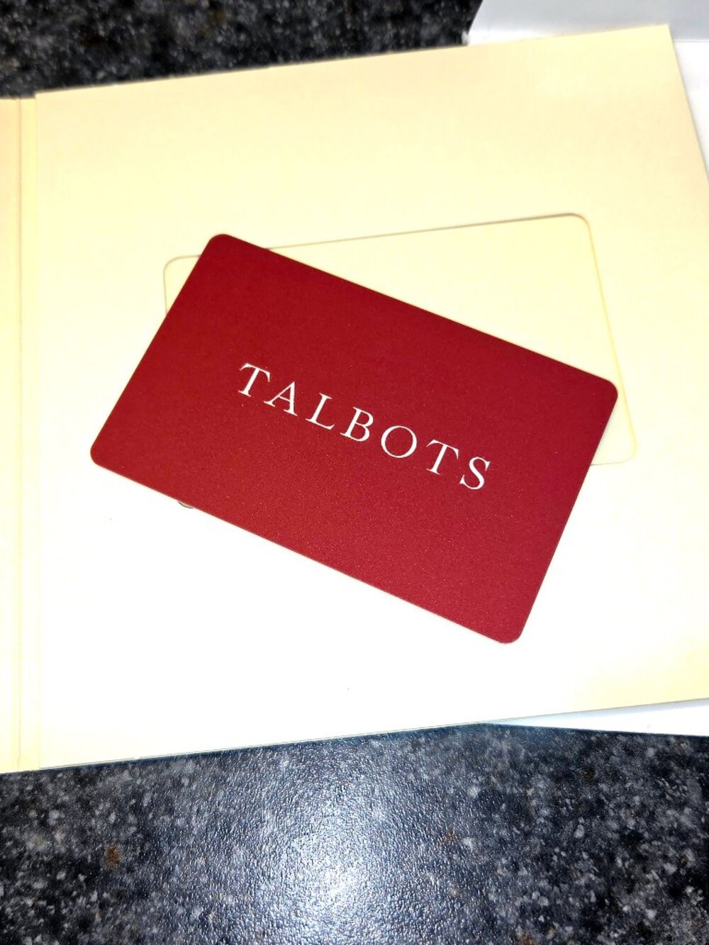 Talbots Gift Card $100 Value